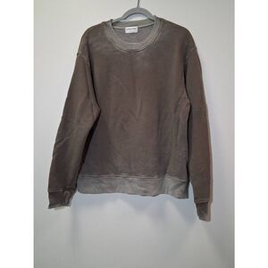 Cotton citizen women medium crew neck sweater cotton burnout gray spring summer